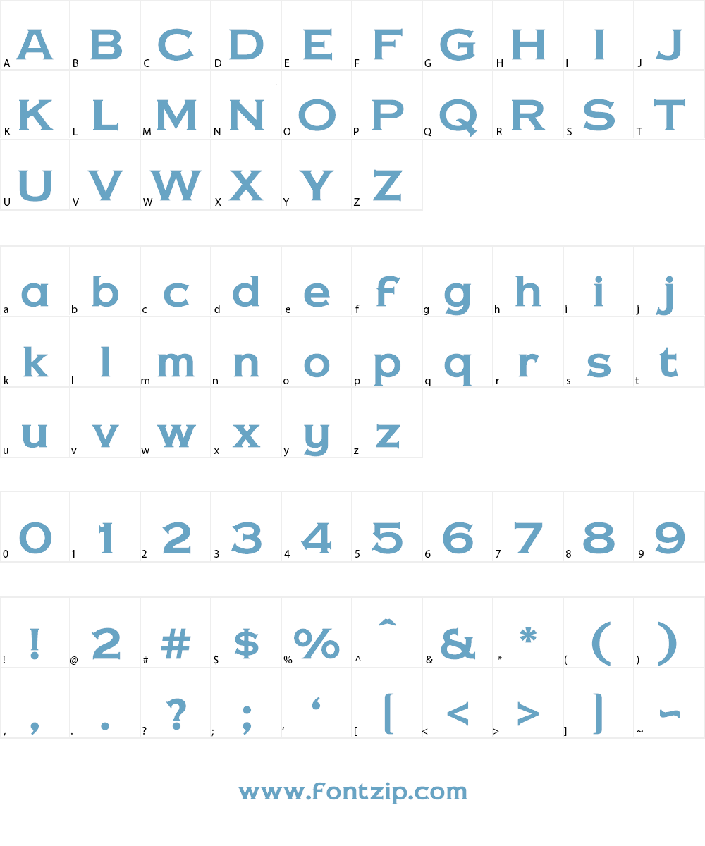 Copper Penny DTP Font Character